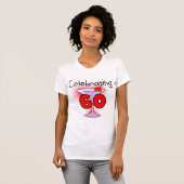 Cocktail feiert 60 Hemden und Geschenke T-Shirt (Vorne ganz)