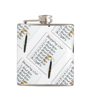 COCKTAIL FLASK - BOURBON-EINKAUFSLISTE FLACHMANN
