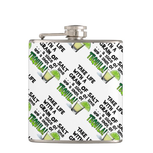 COCKTAIL FLASK - LEBEN, LIMON, SALZ, TEQUILA! FLACHMANN (Vorderseite)