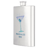 COCKTAIL FLASKS, BLUE MARTINI DESIGN FLACHMANN (Links)