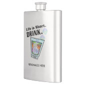 COCKTAIL FLASKS, das Leben ist Kurz. GETRÄNK. Flachmann (Links)