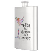 COCKTAIL FLASKS, VODKA IST SCHÄTZLICH ALS THERAPIE FLACHMANN (Links)