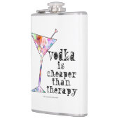 COCKTAIL FLASKS, VODKA IST SCHÄTZLICH ALS THERAPIE FLACHMANN (Links)