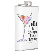 COCKTAIL FLASKS, VODKA IST SCHÄTZLICH ALS THERAPIE FLACHMANN (Rechts)