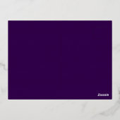 Cocktail Folien Feiertagspostkarte (Rückseite)