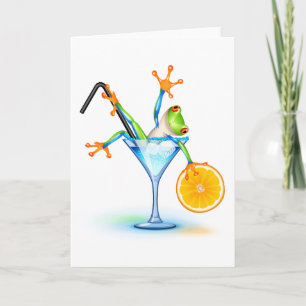 Cocktail-Frosch Karte