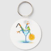 Cocktail Frosch Schlüsselanhänger (Vorderseite)