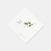 Cocktail für Botanische Hochzeiten Serviette (Ecke)