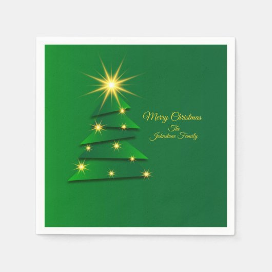 Cocktail für grüne Baumänderung im Set Serviette (Vorderseite)