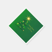 Cocktail für grüne Baumänderung im Set Serviette (Ecke)