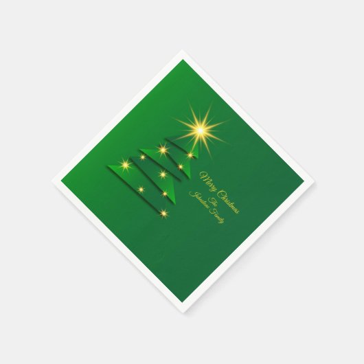 Cocktail für grüne Baumänderung im Set Serviette (Ecke)