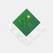 Cocktail für grüne Baumänderung im Set Serviette (Ecke)