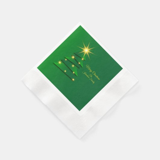 Cocktail für grüne Baumänderung im Set Serviette (Ecke)