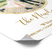 Cocktail für Hochzeiten Gold Custom Foto Bar Poster (Ecke)