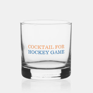 Cocktail für Hockey Game Custom Team Colors Whiskyglas