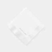 Cocktail für Navy und White Wedding Serviette (Ecke)