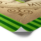 Cocktail für Vintage Signaturen Poster (Ecke)