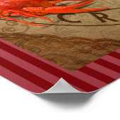 Cocktail für Vintage Signaturen Poster (Ecke)