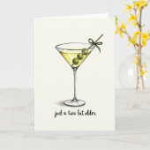 Cocktail Geburtstagsgetränk Karte (Gelbe Blume)