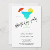 Cocktail Geburtstagsparty Einladung (Vorderseite)