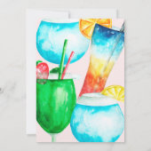 Cocktail Geburtstagsparty für Erwachsene Einladung (Rückseite)