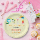 Cocktail Geburtstagsparty für Erwachsene Pappteller (Party)