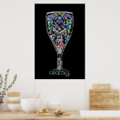 Cocktail Gerahmt Poster (Küche)