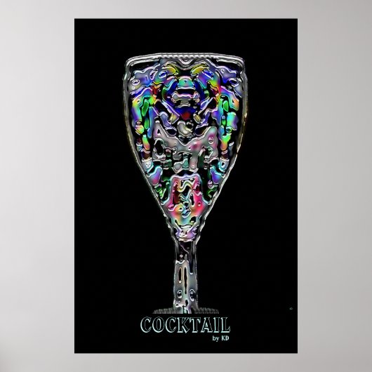 Cocktail Gerahmt Poster (Vorne)