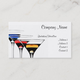 Cocktail-Geschäftskarte Visitenkarte