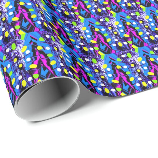 Cocktail Geschenkpapier (Rolleneckpunkt)