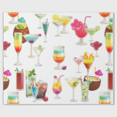 cocktail geschenkpapier (Flach)