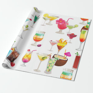 cocktail geschenkpapier