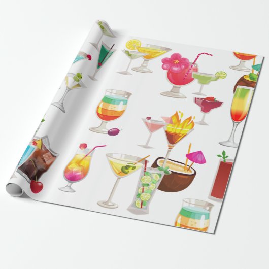 cocktail geschenkpapier (Ungerollt)