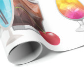 cocktail geschenkpapier (Rolleneckpunkt)