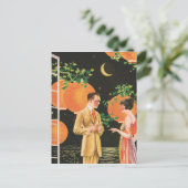 Cocktail-Gespräche Postkarte (Stehend Vorderseite)
