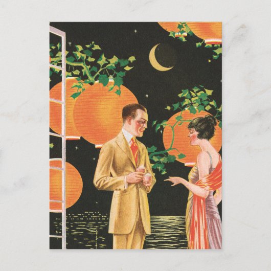Cocktail-Gespräche Postkarte (Vorderseite)