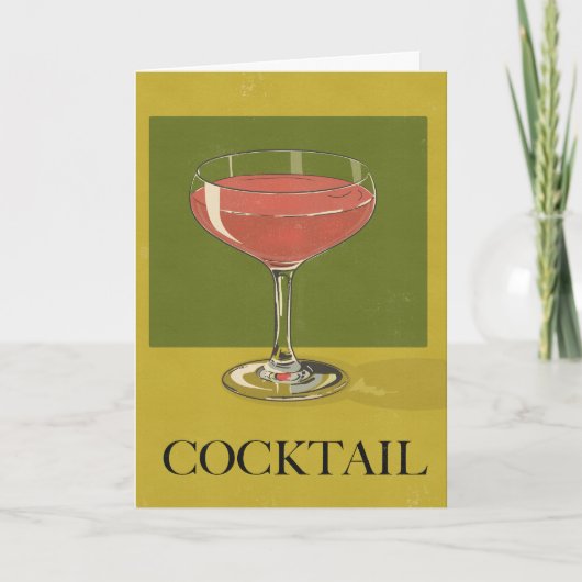 Cocktail-Getränk Karte (Vorderseite)