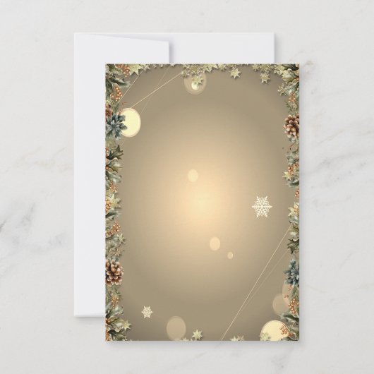 Cocktail Gingerbrot Branchen Weihnachtsfirma Einladung (Rückseite)