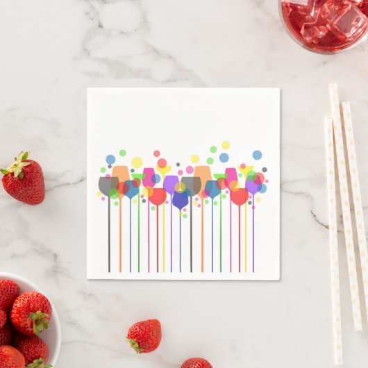 Cocktail Glas Design Napkins Serviette (Beispiel)