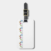 COCKTAIL-GLAS-GEPÄCKANHÄNGER GEPÄCKANHÄNGER (Vorderseite vertikal)