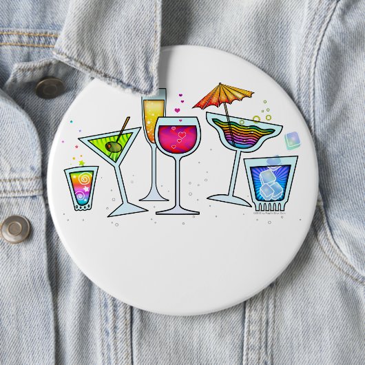 COCKTAIL-GLAS-KNOPF BUTTON (Beispiel)