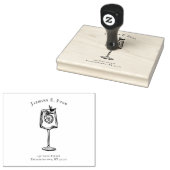 Cocktail-Glas Rücksiegel Stempel (Stempel)