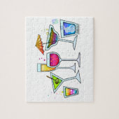 COCKTAIL-GLÄSER PUZZLESPIEL oder Puzzle (Vertikal)