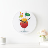 COCKTAIL GLASS GROßE WANDUHR (Zuhause)