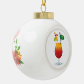 COCKTAIL GLASS KERAMIK Kugel-Ornament (Links)