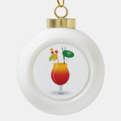 COCKTAIL GLASS KERAMIK Kugel-Ornament (Vorderseite)