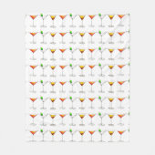 Cocktail Glass Mixed Drink Martini Cosmo Manhattan Fleecedecke (Vorderseite)