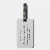 Cocktail Glass Mixed Drink Martini Cosmo Manhattan Gepäckanhänger (Rückseite vertikal)