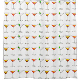 Cocktail Glass Mixed Drink Martini Kosmopolit Duschvorhang