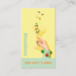 Cocktail Glass Party Planer Visitenkarte
